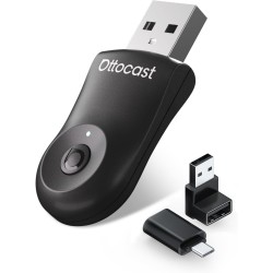 Mejorado 2025-2-en-1 Adaptador inalámbrico CarPlay y Android Auto, OTTOCAST Mini para iOS 10+ y Android 11+, Convierte CarPlay Mejorado 2025-2-en-1 Adaptador inalámbrico CarPlay y Android Auto, OTTOCAST Mini para iOS 10+ y Android 11+, Convierte CarPlay