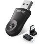 Mejorado 2025-2-en-1 Adaptador inalámbrico CarPlay y Android Auto, OTTOCAST Mini para iOS 10+ y Android 11+, Convierte CarPlay