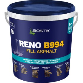 BOSTIK Reno B994 Fill Asfalto 10 kg – Frío reparador reparable instantáneamente, ideal para reparación de baches, color negro