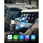 Mejorado 2025-2-en-1 Adaptador inalámbrico CarPlay y Android Auto, OTTOCAST Mini para iOS 10+ y Android 11+, Convierte CarPlay