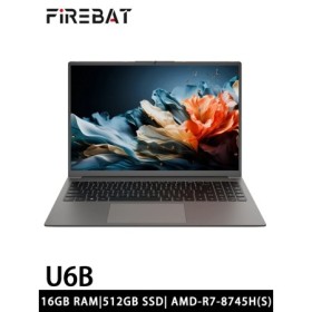 FIREBAT U6B 16 pulgadas AMD Radeon 780M Ryzen7 8745HS DDR5 120Hz 2,5 K