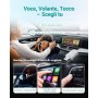 Mejorado 2025-2-en-1 Adaptador inalámbrico CarPlay y Android Auto, OTTOCAST Mini para iOS 10+ y Android 11+, Convierte CarPlay