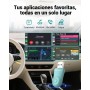 Mejorado 2025-2-en-1 Adaptador inalámbrico CarPlay y Android Auto, OTTOCAST Mini para iOS 10+ y Android 11+, Convierte CarPlay