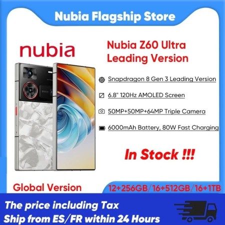 ZTE Nubia Z60 Ultra Leading Version Smartphone Snapdragon 8 Gen 3 5G L