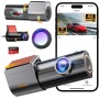 Dashcam, 4K+1080P Dash CAM Coche, WiFi Camara Coche con CPL, Camara Coche Grabadora con Tarjeta 64G, Super Visión, Gran 170°,