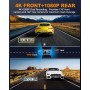 Dashcam, 4K+1080P Dash CAM Coche, WiFi Camara Coche con CPL, Camara Coche Grabadora con Tarjeta 64G, Super Visión, Gran 170°,