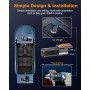 Dashcam, 4K+1080P Dash CAM Coche, WiFi Camara Coche con CPL, Camara Coche Grabadora con Tarjeta 64G, Super Visión, Gran 170°,