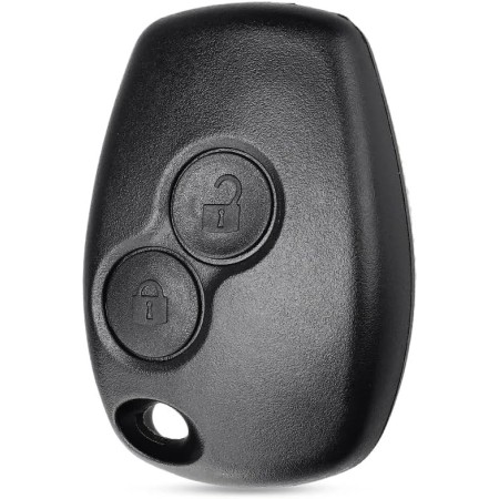 AUTOZOCO Carcasa Mando Llave del Coche 2 Botones,Funda de Llave de 2 Botones,Compatible con Renault Clio,Twingo,Megane,Laguna y
