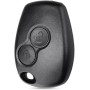 AUTOZOCO Carcasa Mando Llave del Coche 2 Botones,Funda de Llave de 2 Botones,Compatible con Renault Clio,Twingo,Megane,Laguna y
