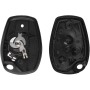 AUTOZOCO Carcasa Mando Llave del Coche 2 Botones,Funda de Llave de 2 Botones,Compatible con Renault Clio,Twingo,Megane,Laguna y