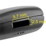 AUTOZOCO Carcasa Mando Llave del Coche 2 Botones,Funda de Llave de 2 Botones,Compatible con Renault Clio,Twingo,Megane,Laguna y