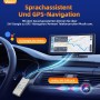 Volam Inalámbrico Carplay Pantalla Coche,Para Apple Carplay&Android Auto,9.26 Pulgadas Pantalla táctil IPS Pantalla, Automóviles