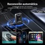 (Nuevo Modelo 2025) OTTOCAST Adaptador Inalámbrico 2 en 1 Carplay Android Auto, OTTO CAST Mini Edge para iOS 10+ y Android 11+,