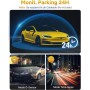 Cámara de Coche WiFi GKU Dashcam UHD 4K 2160P con Tarjeta 64G, Super Visión Nocturna, WDR, Diseño Ultra-Compacto, Gran Angular