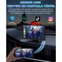 Pantalla Coche, 9" Pantalla Carplay Coche para Apple y Android con Cámara Trasera y Delantera HD 1080P, Navegación GPS, Sonido
