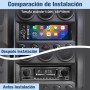 Hexinex Radio de Coche 1 DIN Universal con Carplay y Android Auto Inalámbrico,Autoradio 1 DIN con Pantalla Táctil de 6.36