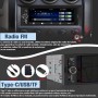 Hexinex Radio de Coche 1 DIN Universal con Carplay y Android Auto Inalámbrico,Autoradio 1 DIN con Pantalla Táctil de 6.36