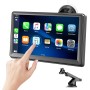 Pantalla Coche, 7" Pantalla Carplay Coche para A-pple y Android con HD Pantalla Tactil, Inalámbrica, Navegación GPS, Bluetooth,