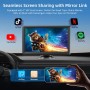 Pantalla Coche, 7" Pantalla Carplay Coche para A-pple y Android con HD Pantalla Tactil, Inalámbrica, Navegación GPS, Bluetooth,