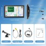 Pantalla Coche, 7" Pantalla Carplay Coche para A-pple y Android con HD Pantalla Tactil, Inalámbrica, Navegación GPS, Bluetooth,