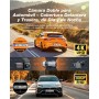 iZEEKER 4K Dashcam Frontal y Trasera, WiFi 6 Dash CAM Coche con Tarjeta 32G, 4K+1080P Camara Coche, Pantalla de 2.99", App,