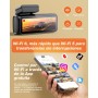 iZEEKER 4K Dashcam Frontal y Trasera, WiFi 6 Dash CAM Coche con Tarjeta 32G, 4K+1080P Camara Coche, Pantalla de 2.99", App,