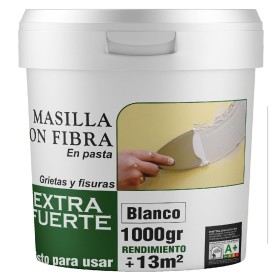 SPSIL Masilla Reparadora con Fibra de Vidrio - Para Grietas, Juntas y Abolladuras - Uso Interior/Exterior - Compatible con Yeso,