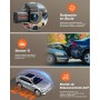 iZEEKER 4K Dashcam Frontal y Trasera, WiFi 6 Dash CAM Coche con Tarjeta 32G, 4K+1080P Camara Coche, Pantalla de 2.99", App,