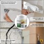 SPSIL Masilla Reparadora con Fibra de Vidrio - Para Grietas, Juntas y Abolladuras - Uso Interior/Exterior - Compatible con Yeso,