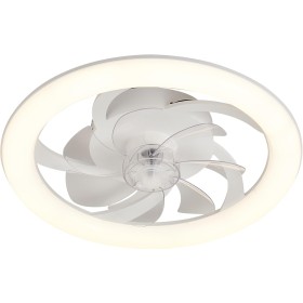 DUPI Ceiling Fan with LED Light TURBO AIR | Silent DC Motor 16W | 6 Speeds | Remote Control and App | Dimmable Light 3000K-6500K
