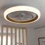 DUPI Ceiling Fan with LED Light TURBO AIR | Silent DC Motor 16W | 6 Speeds | Remote Control and App | Dimmable Light 3000K-6500K