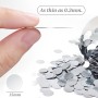 DWFEYOI 100 piezas de placas de metal autoadhesivas de 15 × 0,3 mm, placas de metal adhesivas, base adhesiva para imanes, placas