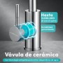 JUPPLIES Grifo Cocina Extraíble – Acero Inoxidable, Giratorio 360°, 3 Modos de Agua, Grifo Fregadero Cocina con Rociador