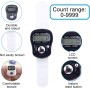 AQSQWQ 3 Piezas Contador de Dedos, Contadores Electrónicos De Dedos, Reiniciable con Pantalla Digital Contador, Contador De