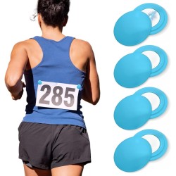 NJCXOLA Dorsales Running, 4 Pares Imanes Porta Dorsal Running, Fijación Magnética Dorsal, Imanes Porta Dorsales para La Fijación