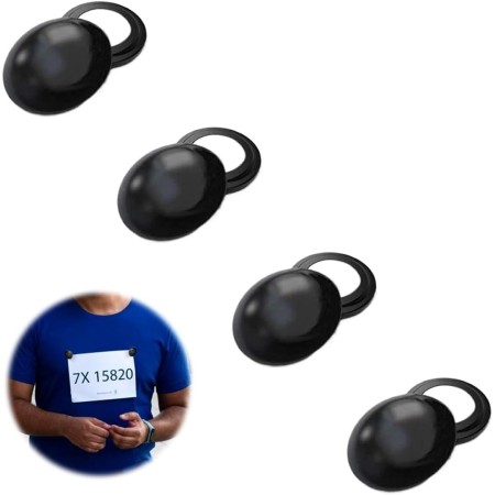 NJCXOLA Dorsales Running, 4 Pares Imanes Porta Dorsal Running, Fijación Magnética Dorsal, Imanes Porta Dorsales para La Fijación