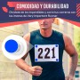 VERY IMPORTANT RUNNER - Pack de 4 Imanes Deportivos con Bolsa Impermeable - Imanes Sujeta Dorsales para Running y Triatlón 18mm