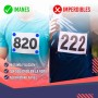 VERY IMPORTANT RUNNER - Pack de 4 Imanes Deportivos con Bolsa Impermeable - Imanes Sujeta Dorsales para Running y Triatlón 18mm