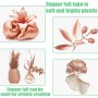 Cinta de Cobre Contra Caracoles, 5cm x 25m Cinta de Cobre Autoadhesiva, Cinta de Lámina de Cobre, Ambos Lados Cinta de Cobre,