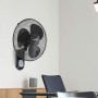 ARDES Wall Fan with 3 Rotary Blades 40 cm Remote Control Automatic Oscillation Adjustable Timer and 3 Speeds Elegant Design Wall