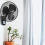 ARDES Wall Fan with 3 Rotary Blades 40 cm Remote Control Automatic Oscillation Adjustable Timer and 3 Speeds Elegant Design Wall