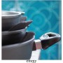 Emmy Home Set of 5 Felt Trivets 38cm Extra Thick Adjustable Size Black