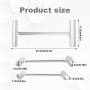 Gosknor Nueva Llave de Ajuste de Espacio para Bisagras, 14-20 mm Herramienta Profesional para Ajustar Bisagras de Puertas para