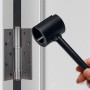 MeevrgR Llave de ancho de hueco ajustable, llave de ajuste de bisagra de puerta de acero, reparación de huecos de bisagras