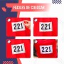 VERY IMPORTANT RUNNER - Pack de 4 Imanes Deportivos con Bolsa Impermeable - Imanes Sujeta Dorsales para Running y Triatlón 18mm