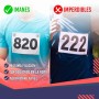 VERY IMPORTANT RUNNER - Pack de 4 Imanes Deportivos con Bolsa Impermeable - Imanes Sujeta Dorsales para Running y Triatlón 18mm