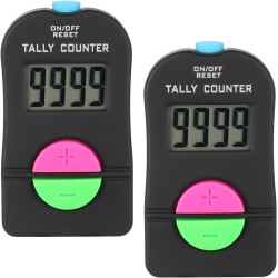 IWILCS Contador de Mano Digital, Contador Digital Deportivo de Golf de 2 Piezas, Clicker Manual de sustracción electrónica,