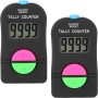 IWILCS Contador de Mano Digital, Contador Digital Deportivo de Golf de 2 Piezas, Clicker Manual de sustracción electrónica,