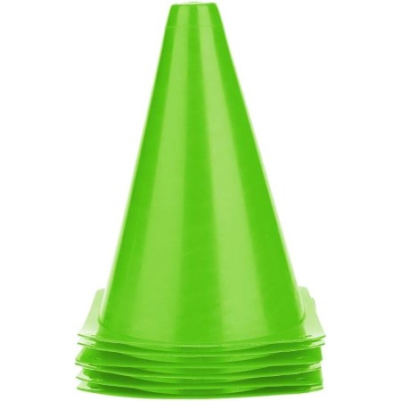 Alomejor 6pcs 18cm Conos Deportivos Conos de Entrenamiento de fútbol Marcador Tráfico Cono