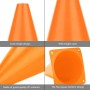 Alomejor 6pcs 18cm Conos Deportivos Conos de Entrenamiento de fútbol Marcador Tráfico Cono